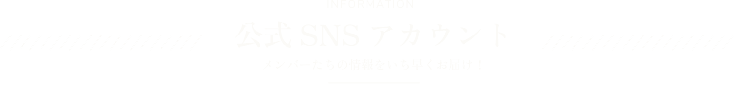 公式SNSアカウント