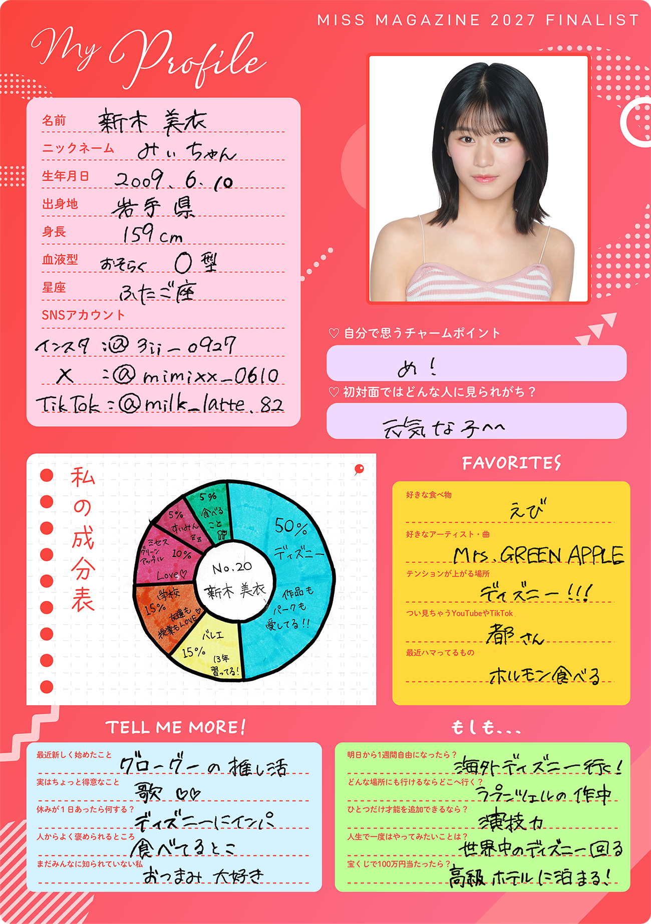 新木美衣 プロフィール帳 1