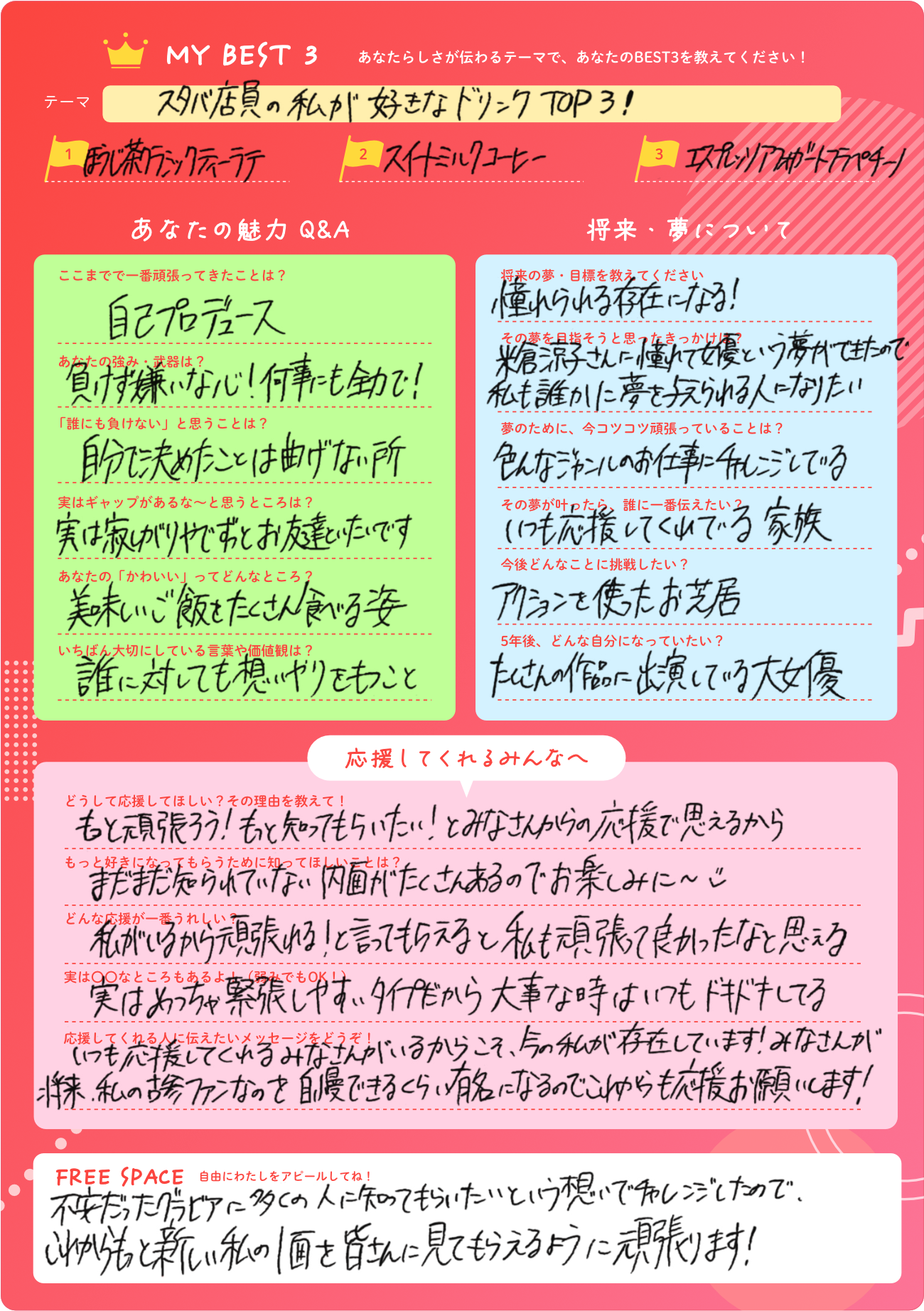 世波柊璃 プロフィール帳 2